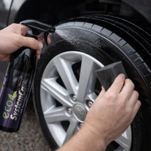 Abrillantador para neumáticos de vehículos - modo de empleo