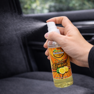 Ambientador spray aroma limón para interior de vehículo pulverizado
