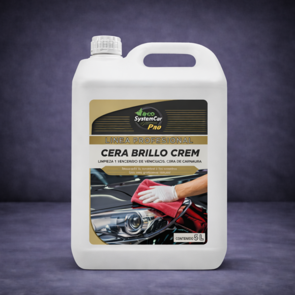 CERA BRILLO CREM -Cera cremosa de brillo y protección para pintura de coches - 5L