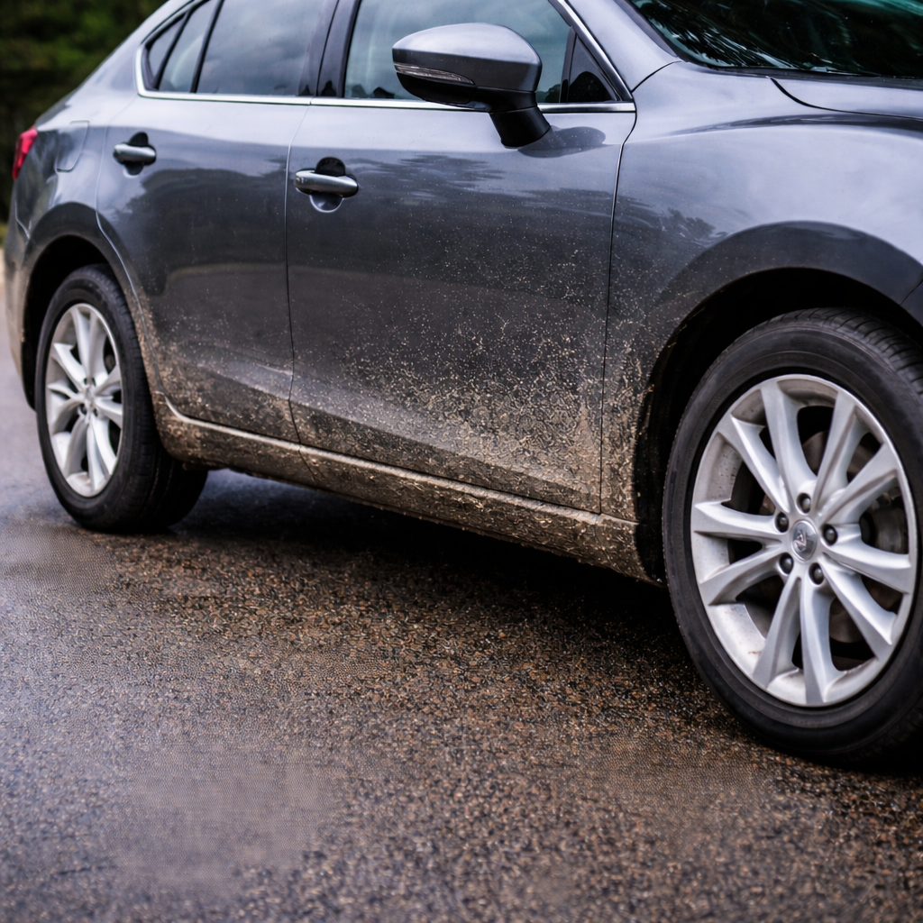 Champú con cera para lavado y brillo del vehículo - antes aplicación