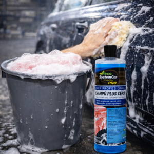 Champú con cera para lavado y brillo del vehículo - modo de empleo