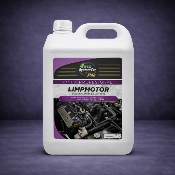 Desengrasante potente para limpieza profunda de motores ecosystemcar 5 L
