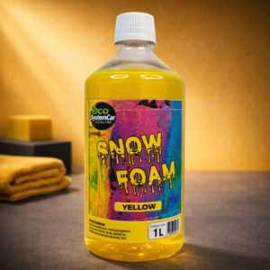 Espuma activa amarila prelavado para limpieza segura del vehículo