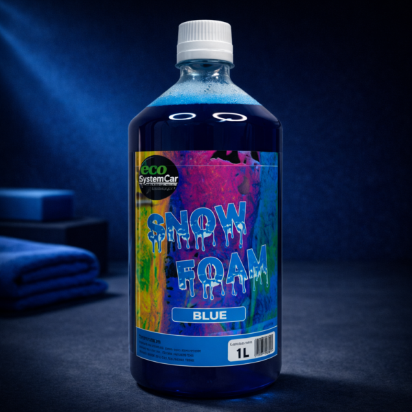 Espuma activa azul prelavado para limpieza segura del vehículo
