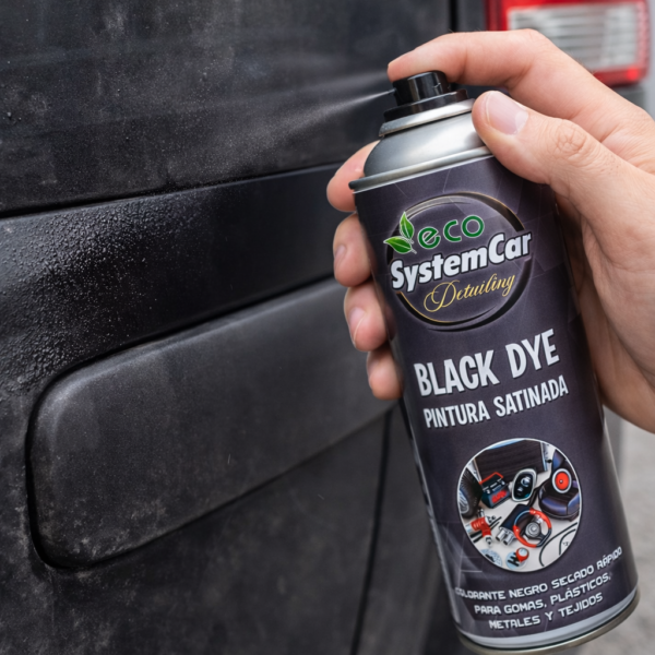 black dye Pintura negra satinada de secado rápido para vehículos - modo de empleo