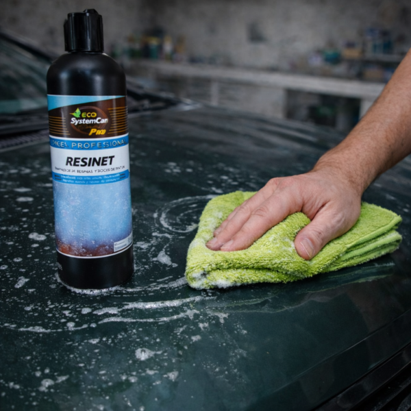 resinet Eliminador resina y manchas para pintura y carrocería - modo de empleo