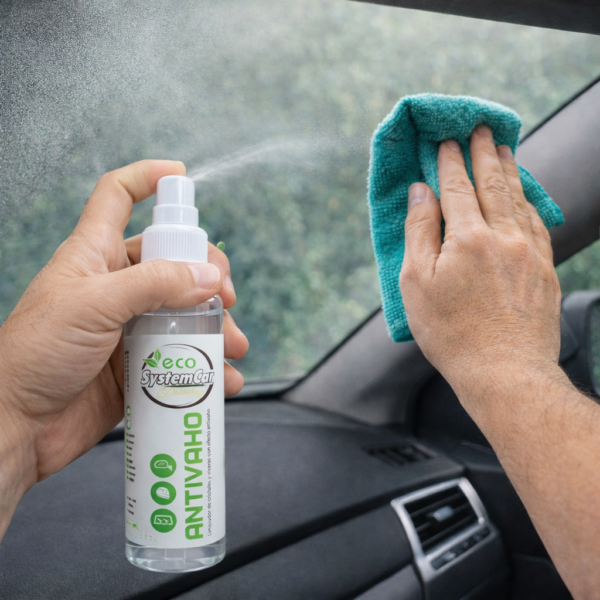 Limpiador antivaho para cristales y viseras 150 ml - modo de empleo