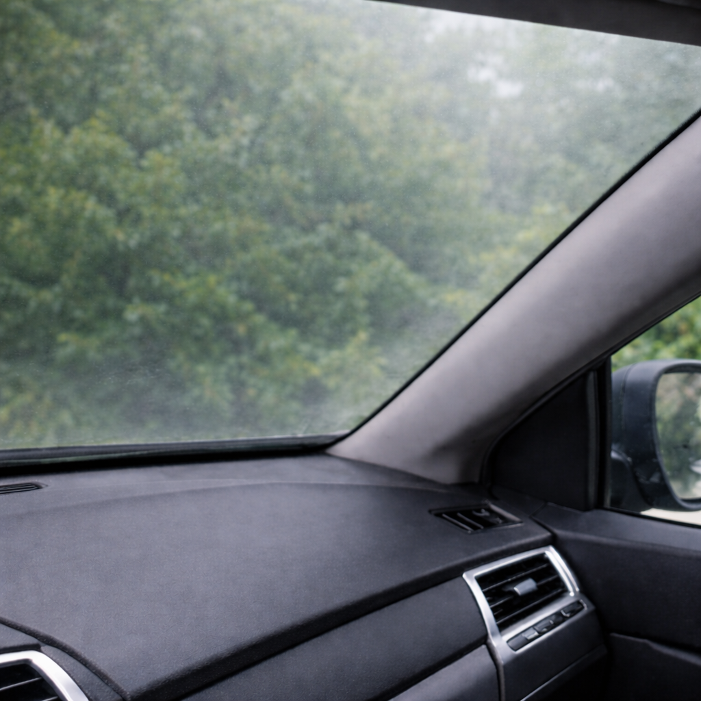 Limpiador antivaho para cristales y viseras - después aplicación