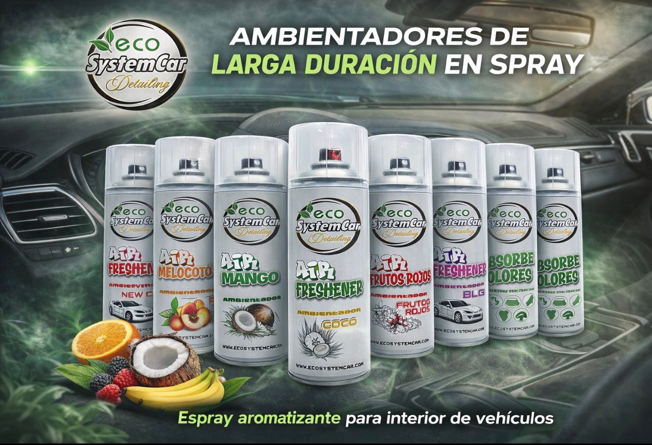 Ambientadores en spray Ecosystemcar: eficacia, comodidad y larga duración
