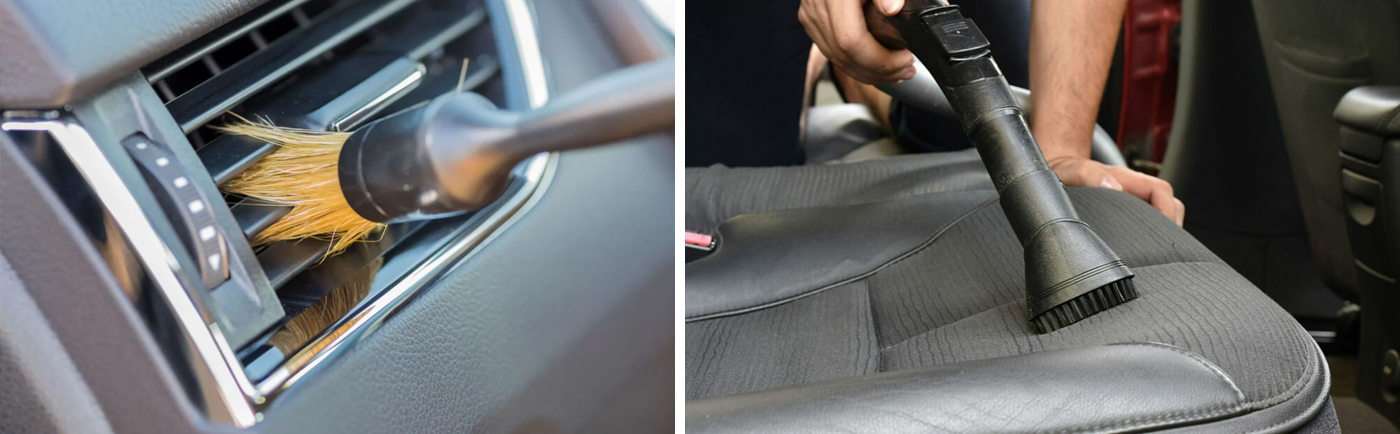 limppieza interior coche con productos ecosystemcar