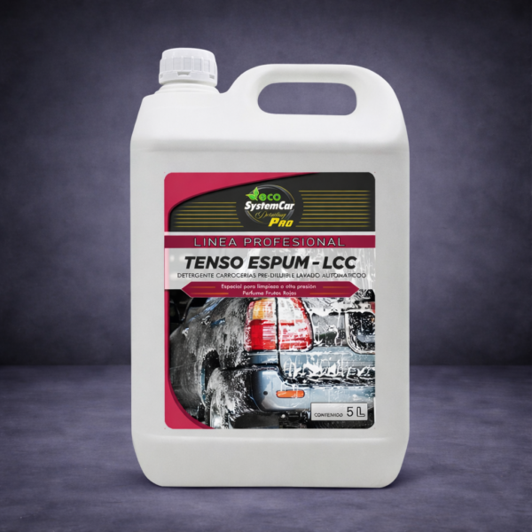 Detergente espumante concentrado con fragancia frutos rojos