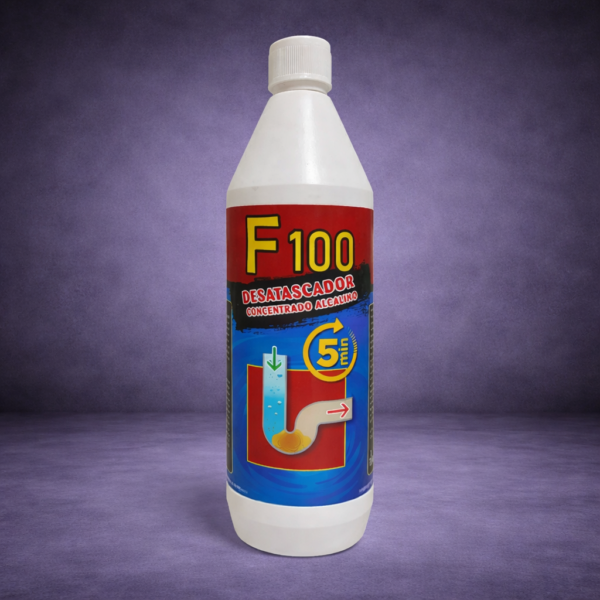 F-100 Desatascador alcalino concentrado para tuberías y desagües