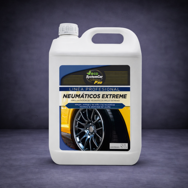 Gel abrillantador extremo para neumáticos con brillo duradero