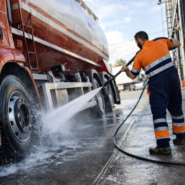 TRUCK ALUMINOX Limpiador ácido profesional para aluminio e inoxidable en transporte pesado - modo de empleo