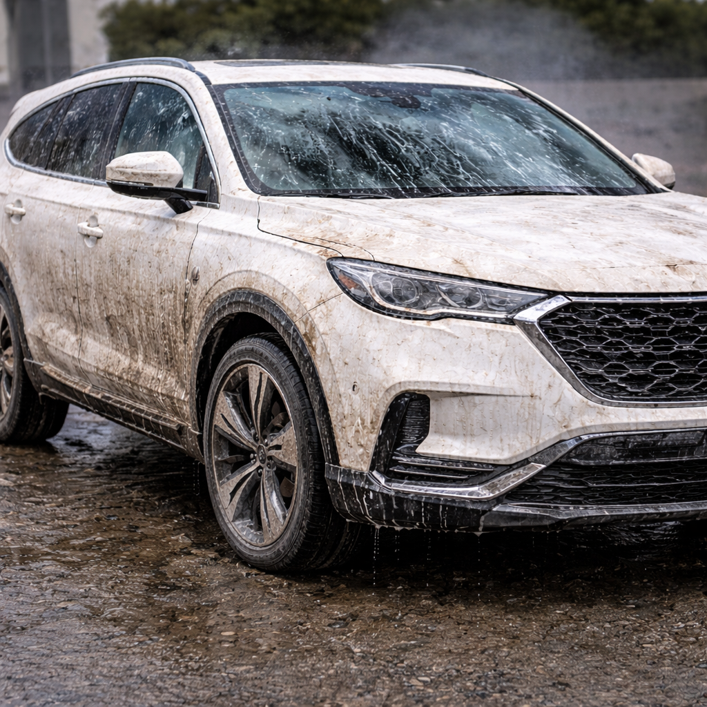 box liq-b Detergente industrial concentrado para vehículos - antes aplicación