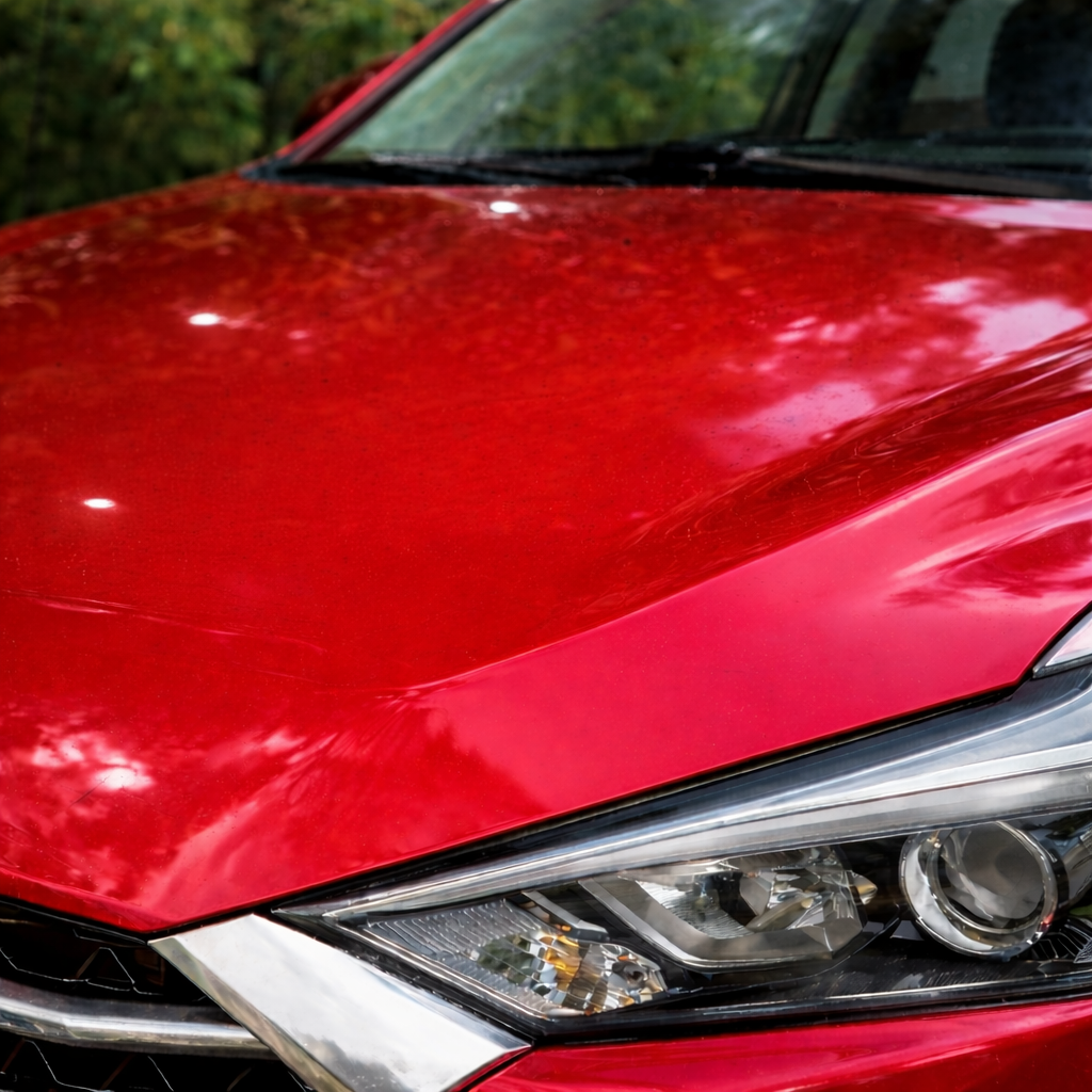 finish+ Abrillantador protector con efecto repelente al agua - despues aplicación