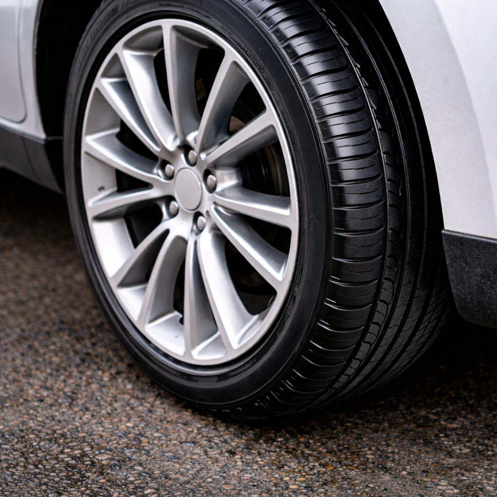 neumaticos extreme Gel abrillantador duradero - despues aplicación