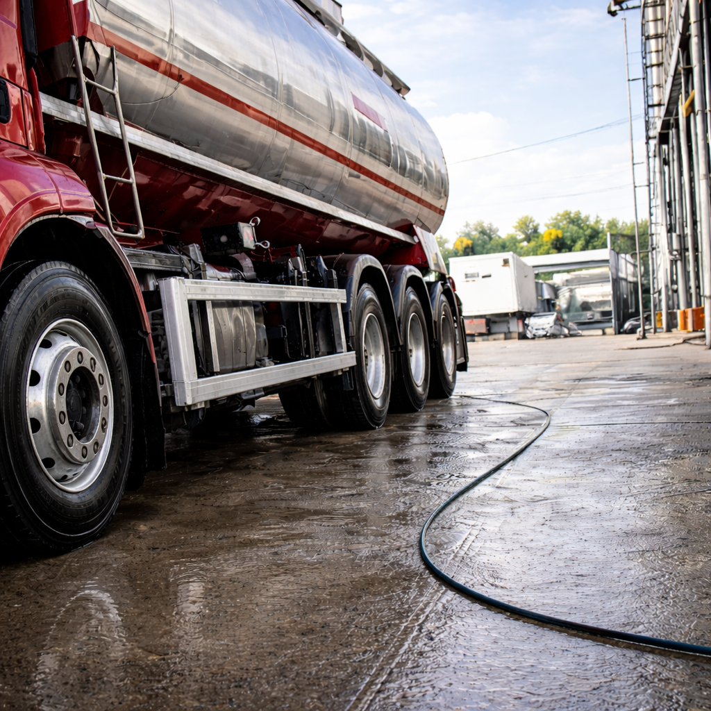 truck aluminox Limpiador ácido profesional para aluminio e inoxidable en transporte pesado - después aplicación