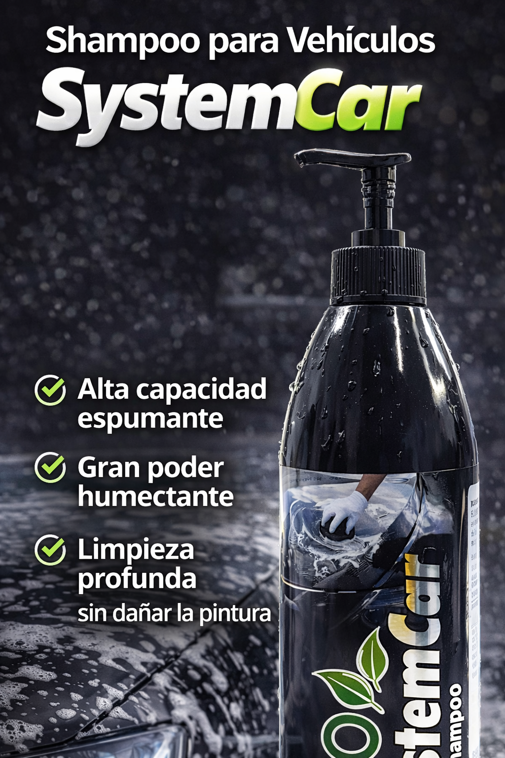 Shampoo espumoso humectante