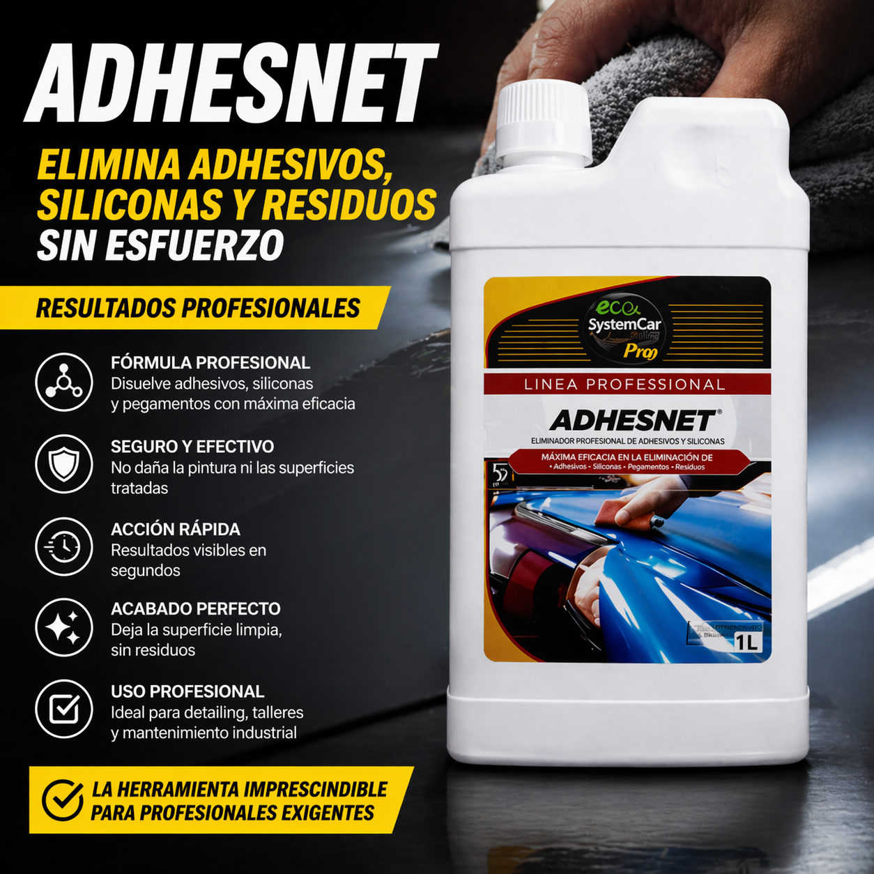 Adhesnet limpiador de restos de adhesivos y cola