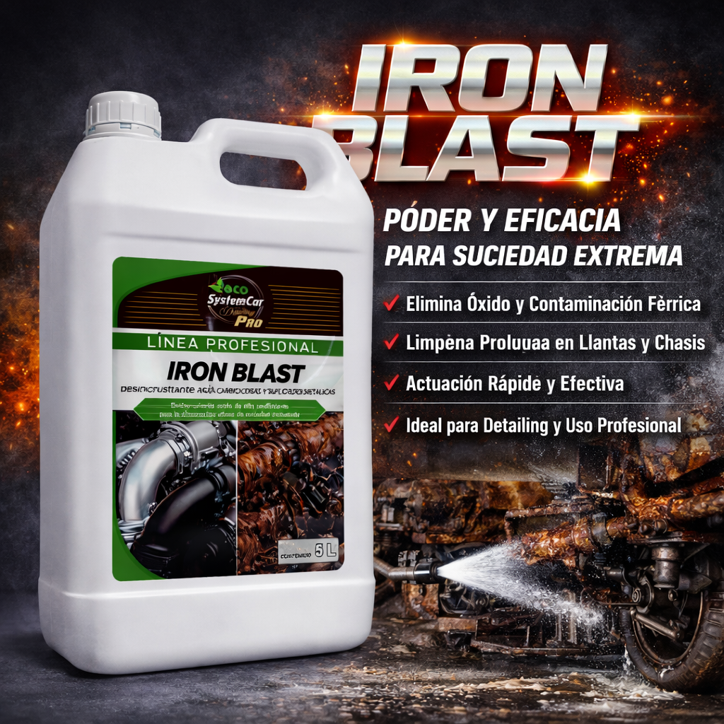 IRON BLAST Limpieza profesional para metales oxidados