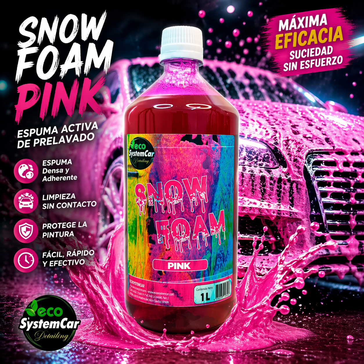 Snow Foam Pink - Jabon concentrado espumoso