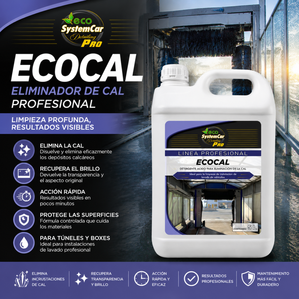 Ecocal eliminador de cal para lavaderos

