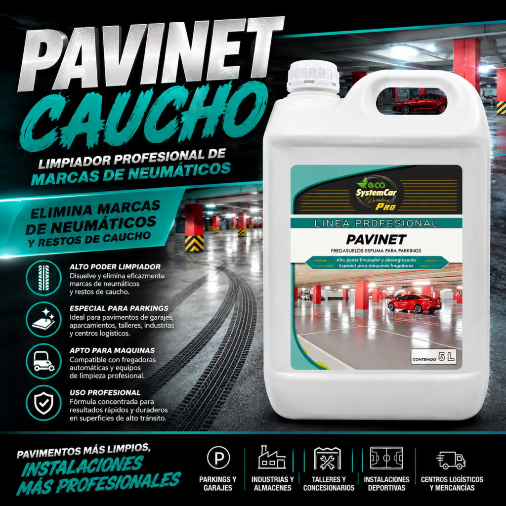 Pavinet Caucho limpiador marcas neumatico