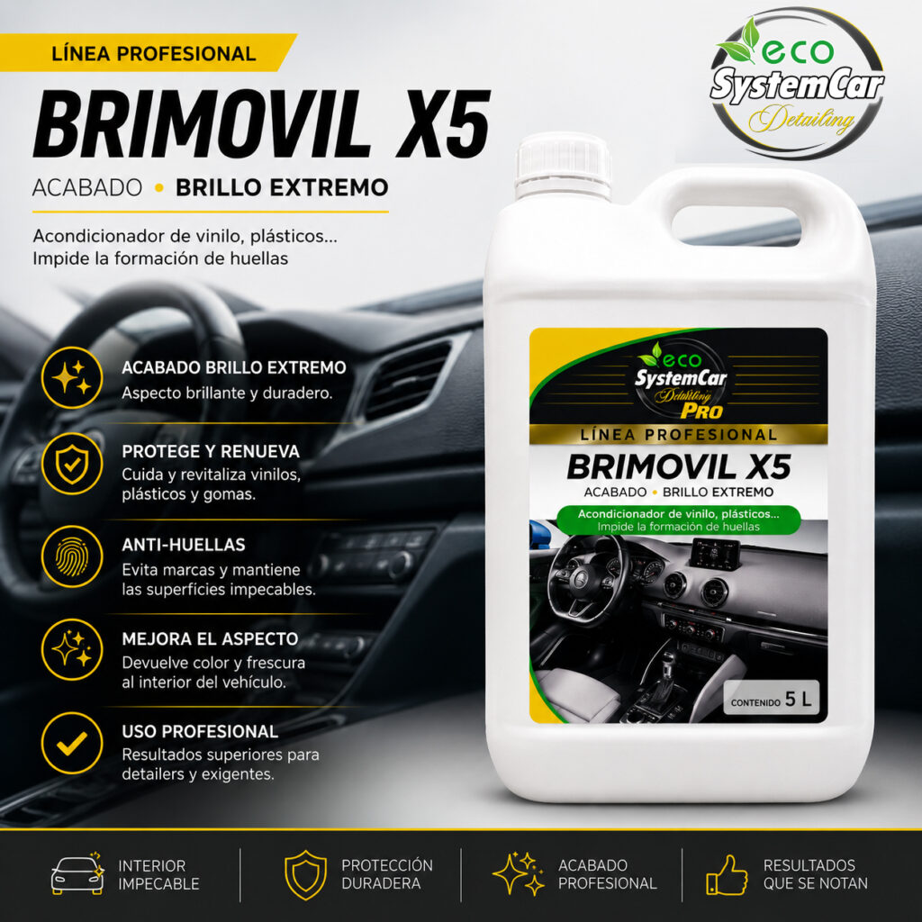 brimovil X5 abrillantador para salpicaderos brillo extremo