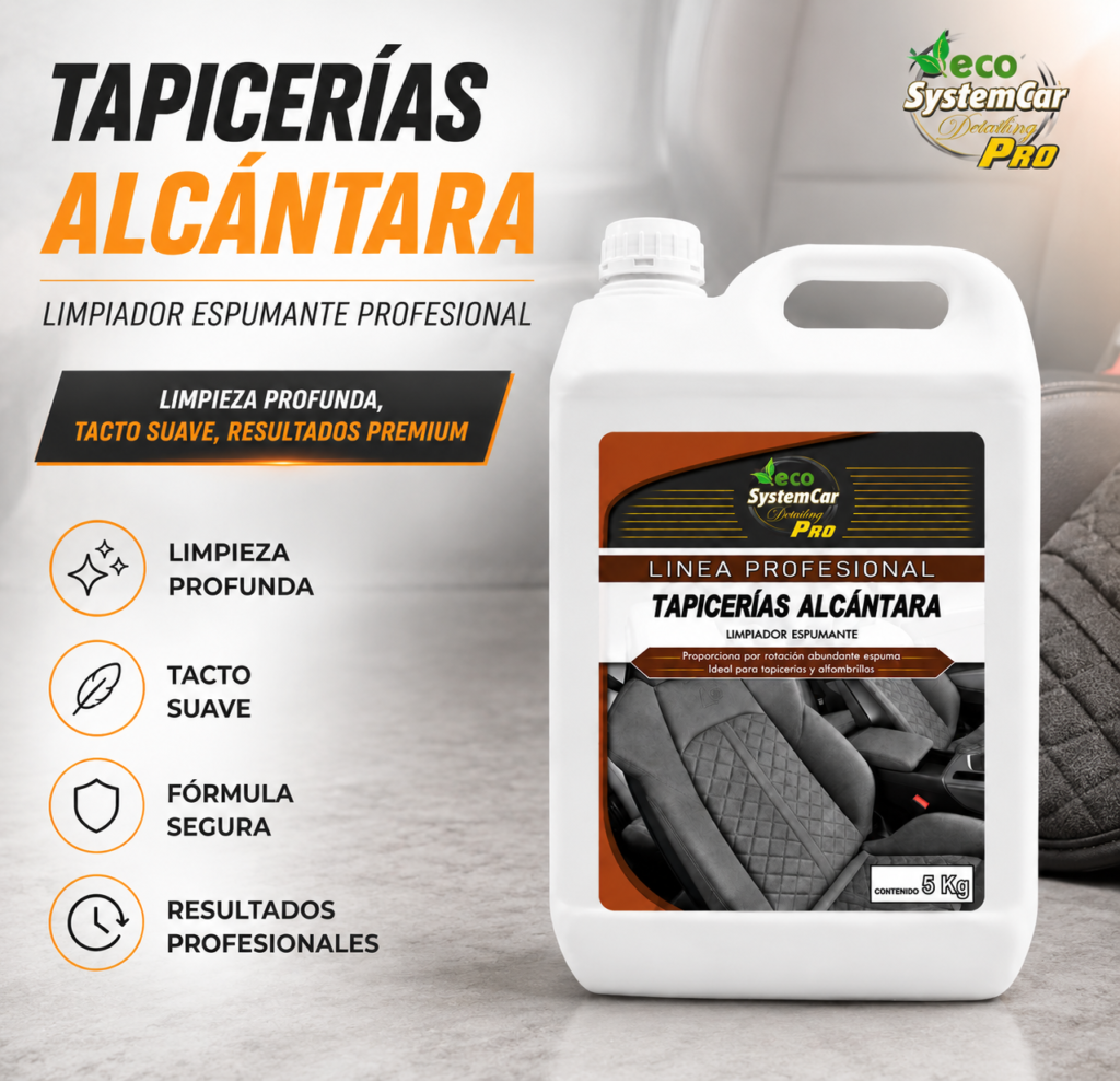 Tapicerias de alcantara limpiador