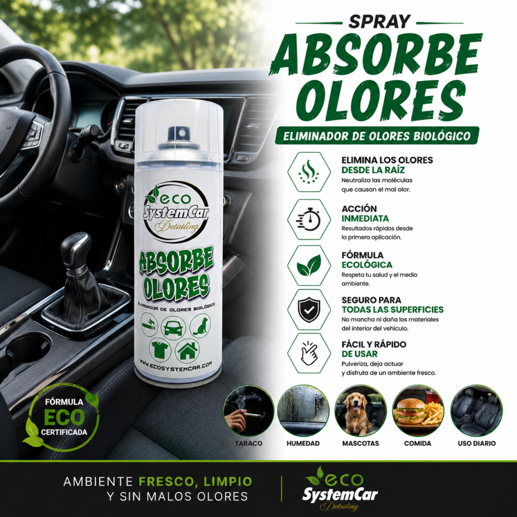 Absorbeolores en spray la mejor opcion para manter el coche libre de olores