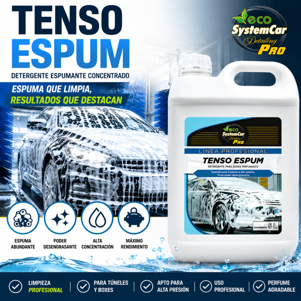 Tenso espum detergente concentrado