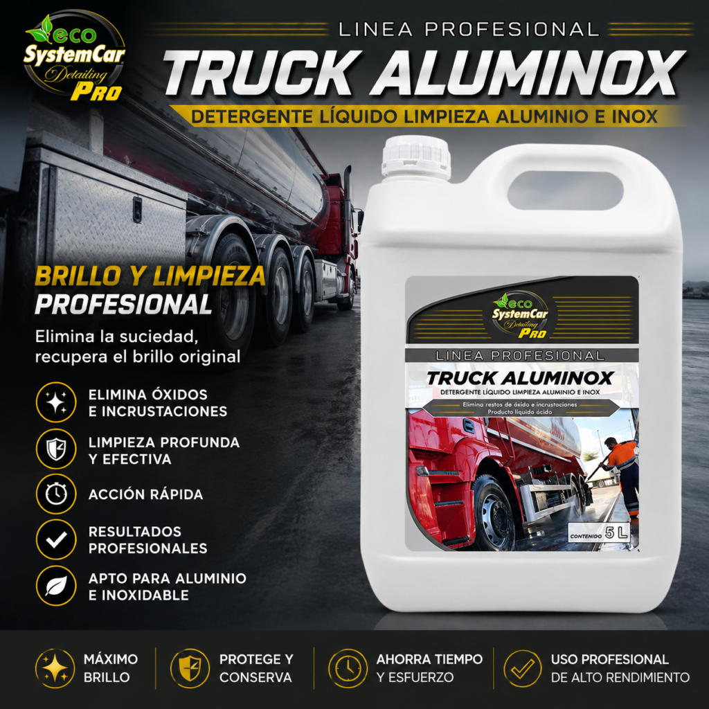 Truck aluminox limpiador acero inoxidable para camiones