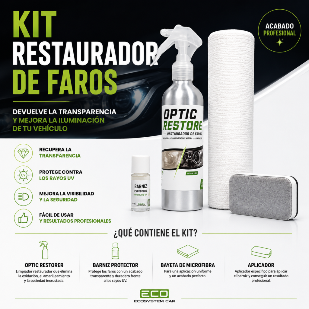 kit restaurador faros
