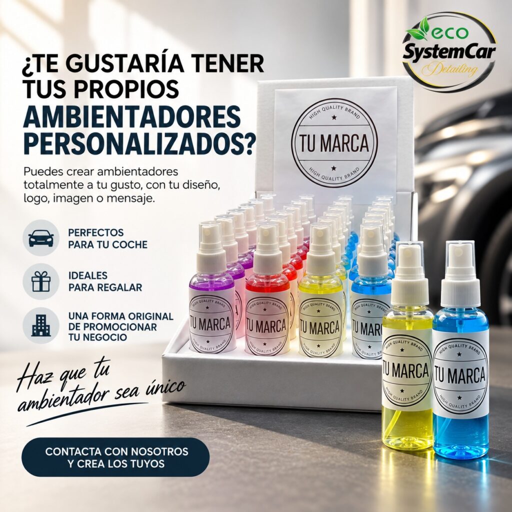 Ambientadores personalizados para coche con logo de empresa