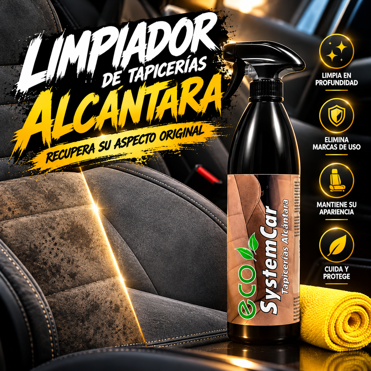 limpiador de tapicerías de alcántara