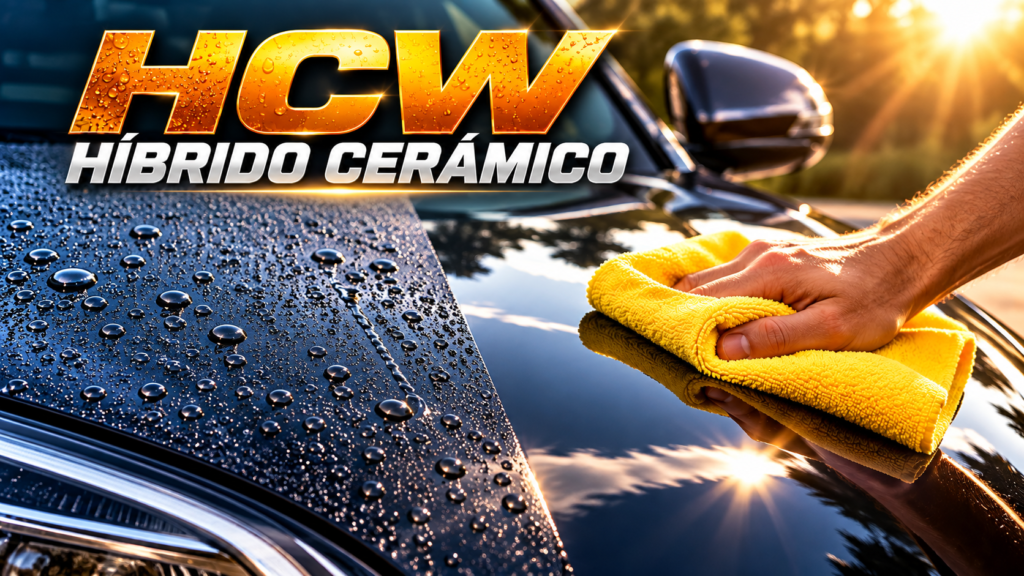 Protección cerámica para coche HCW brillo y efecto hidrofóbico