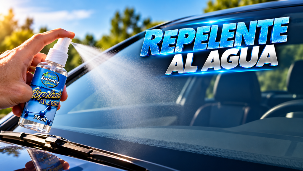 Repelente de agua para cristales
