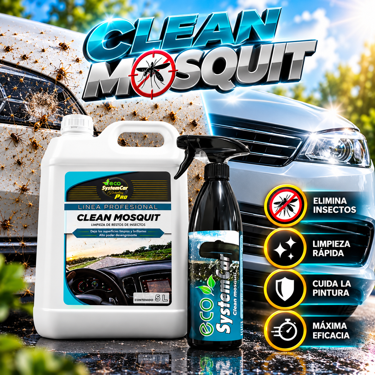 eliminador de mosquitos para coches